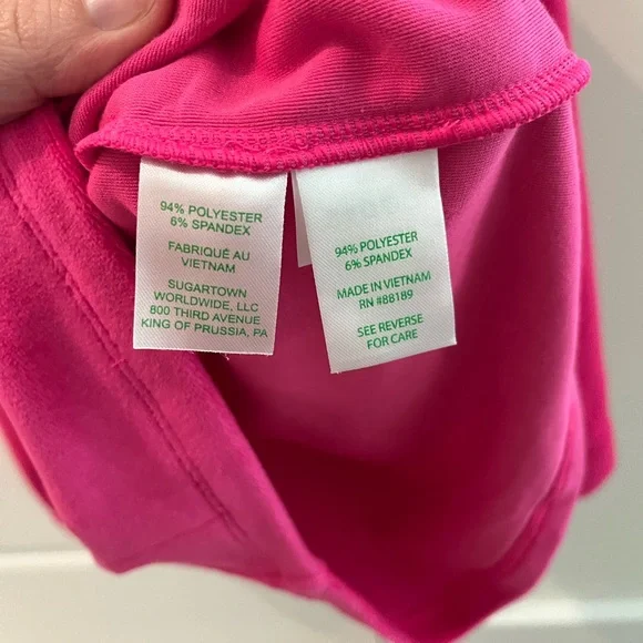 Lilly Pulitzer Pink Half-Zip Sweatshirt - Picture 3 of 4